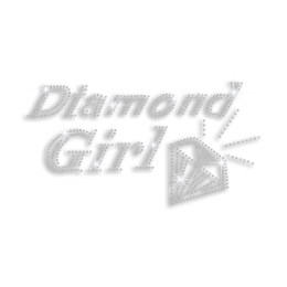 Crystal Diamond Girl Wedding Iron-on Rhinestone Transfers