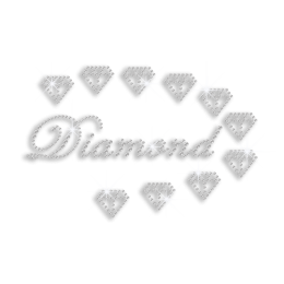 Crystal Wedding Diamonds Iron-on Rhinestone Transfers