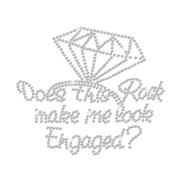 Crystal Diamond Ring Hot-fix Rhinestone Transfer