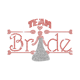 Team Bride Iron-on Rhinestone Transfer Motif