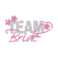 Pink Team Bride Heat Press Rhinestone Transfer Motif