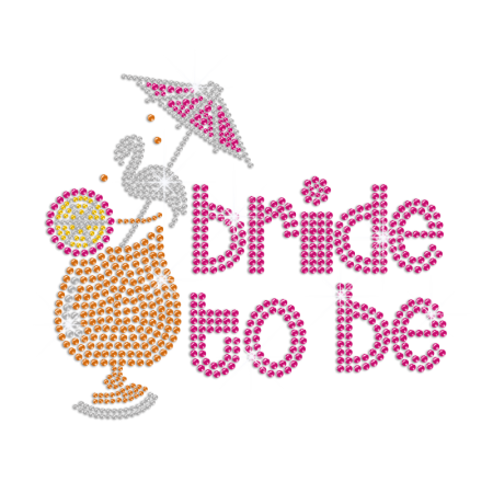 Would You Like to Be My Bride Iron on Bling Transfer