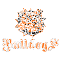 Good-looking Bulldog Rhinestone Iron ons for t shirt