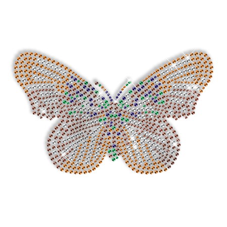 Rhinestone Butterfly Iron ons Design for T shirt