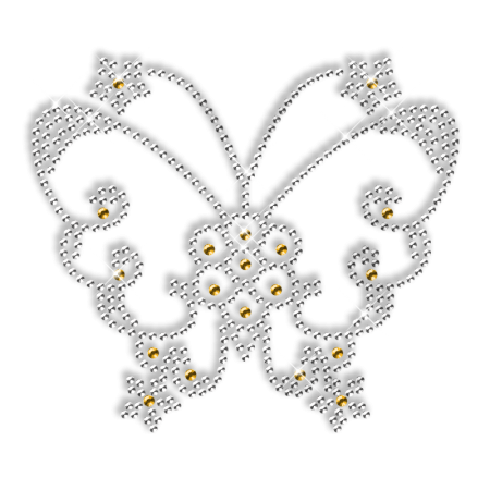 Simple Image Hotfix Rhinestone Butterfly Design - CSTOWN