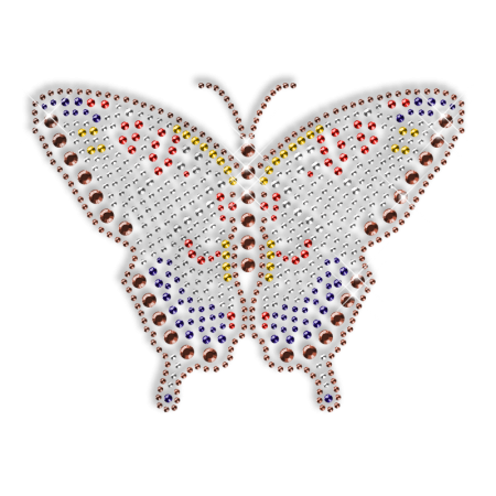 Butterfly Iron on Rhinestone Butterfly Fabric Transfer - CSTOWN