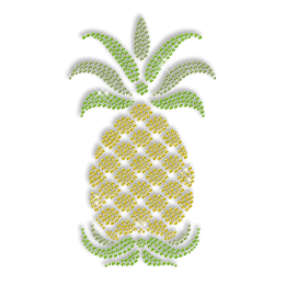 Sparkling Rhinestone Pineapple Iron on Transfer Motif for Clothes
