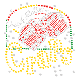 Colorful Casino Rhinestone Iron ons