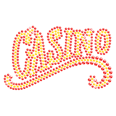 Rhinestone Bling Casino Lettering Iron ons