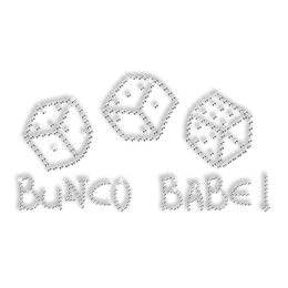 Bunco Baby Lettering Rhinestone Transfer Iron ons