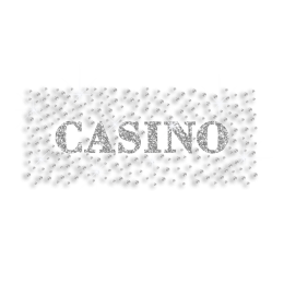 Casino Fun Time Iron-on Glitter Rhinestone Transfer Motif