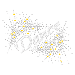 Classic Iron on Dance Rhinestone Transfer Design