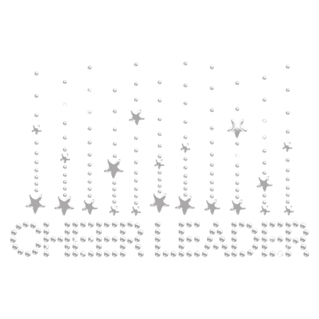 Clear Crystal Cheer Leader Rhinestone Transfer Pattern