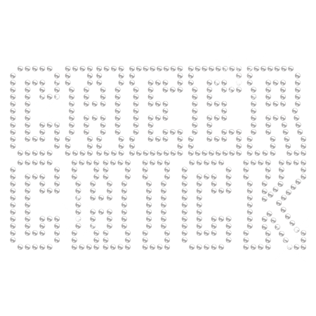 Clear Crystal Cheer Chick Hotfix Rhinestone Transfer