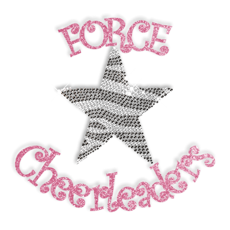Cheerleaders Hot fix Crystal Pattern for T shirt