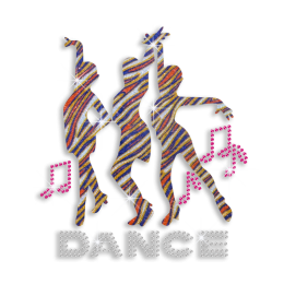 Bling Cheer Dance Hotfix Glitter Sequin Iron-on Transfer