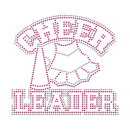 Bling Cheerleader Iron-on Transfer Design