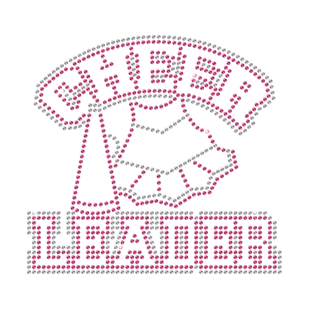 Bling Cheerleader Iron-on Transfer Design