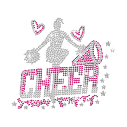 Sparkling Cheer Iron-on Rhinestone Transfer Motif