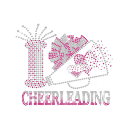 Bling Cheerleading Iron-on Rhinestud Transfer