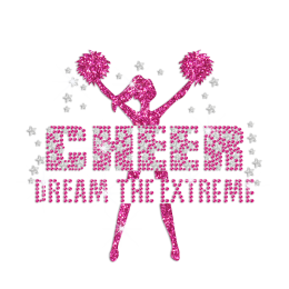 Quality Cheer Extreme Hotfix Nailhead Glitter Transfer