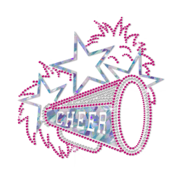 ISS Holofoil Cheer Celebration Nailhead Pattern