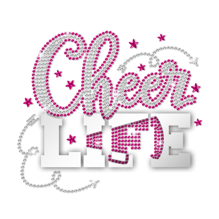 Holofoil Cheer Life Nailhead Transfers for ISS