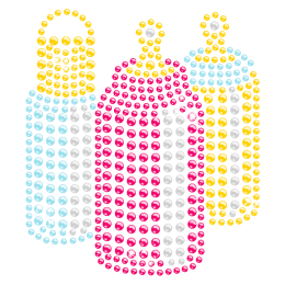 Feeding-bottle Rhinestone Design