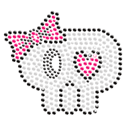 Fashionable Baby Skull Rhinestone and Rhinestud Strass Design