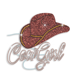 Popular Cowgirl with Hat Customized Iron on Pattern for T-shirt