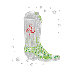 Trendy Bling Boot Heat Press Rhinestone Transfer