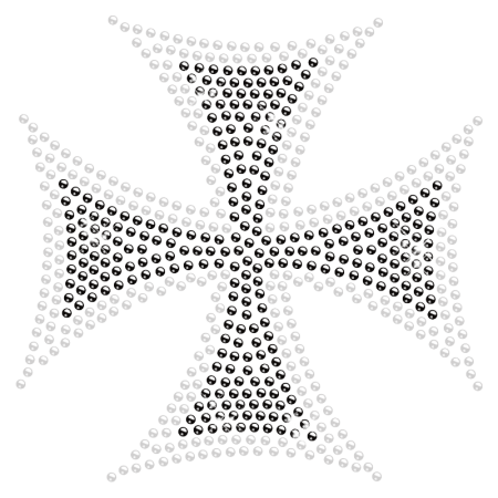 Cross Rhinestone Hotfix Design for t shirt