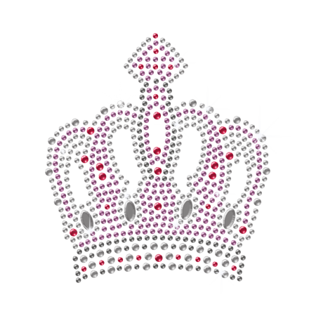 Royal Crown Hot-fix Crystal Pattern for t shirt