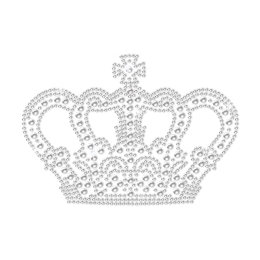 Vintage Crystal Crown Bling Bling Transfer Design for Kids