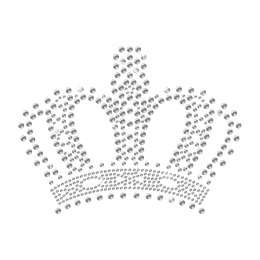 Crystal Bling Crown Hot fix Motif Design for Children