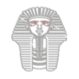 Sparkling Rhinestone Pharaoh Iron on Transfer Motif for Clothes