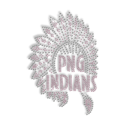 Hot Sparkle Rhinestone PNG INDIANS Iron on Transfer Pattern for Clothes