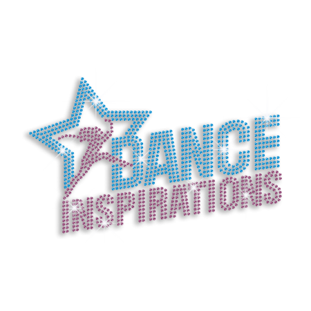 Hot Dance Inspirations with Star Custom Rhinestone  Hot-fix Transfer for T-shirts