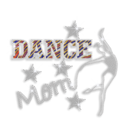 Bling Dance Mom Hotfix Glitter Rhinestone Transfer