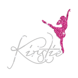 Bling Kirstie Dance Iron-on Rhinestone Transfer