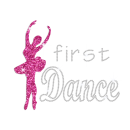 Amazing First Dance Heat Press Rhinestone Transfer