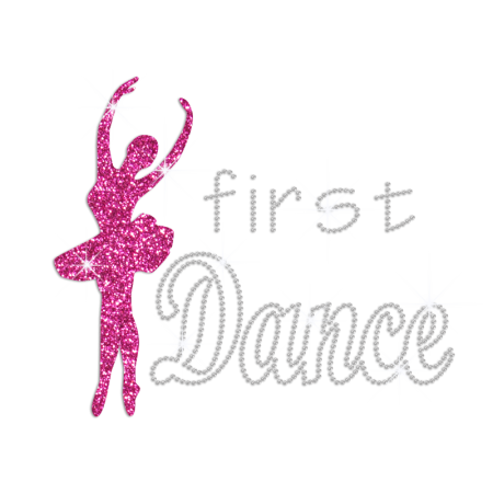 Amazing First Dance Heat Press Rhinestone Transfer