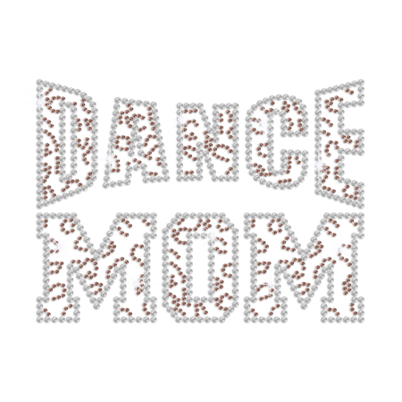 Big Dance Mom Iron-on Rhinestone Transfer