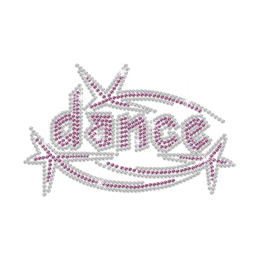 Bling Dance Iron on Rhinestone Transfer Decal