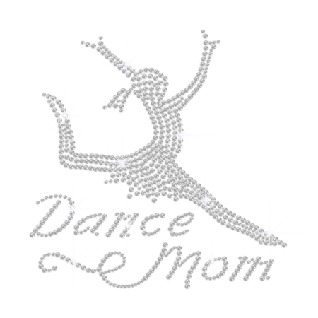 Crystal Dance Mom Iron on Rhinestone Transfer Motif