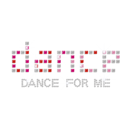 Dance for Me Iron on Rhinestone Transfer Decal