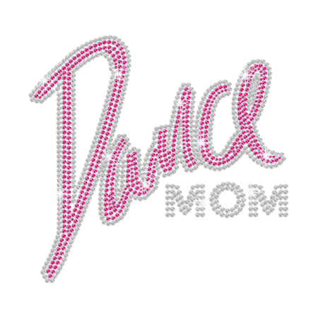 Dance Mom Iron on Rhinestone Transfer Motif