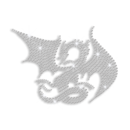 Crystal Custom Dragon Hotfix Rhinestone Design for Clothes