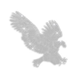 Crystal Eagle Ironon Rhinestone Design for Clothes