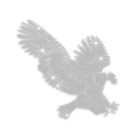 Crystal Eagle Ironon Rhinestone Design for Clothes